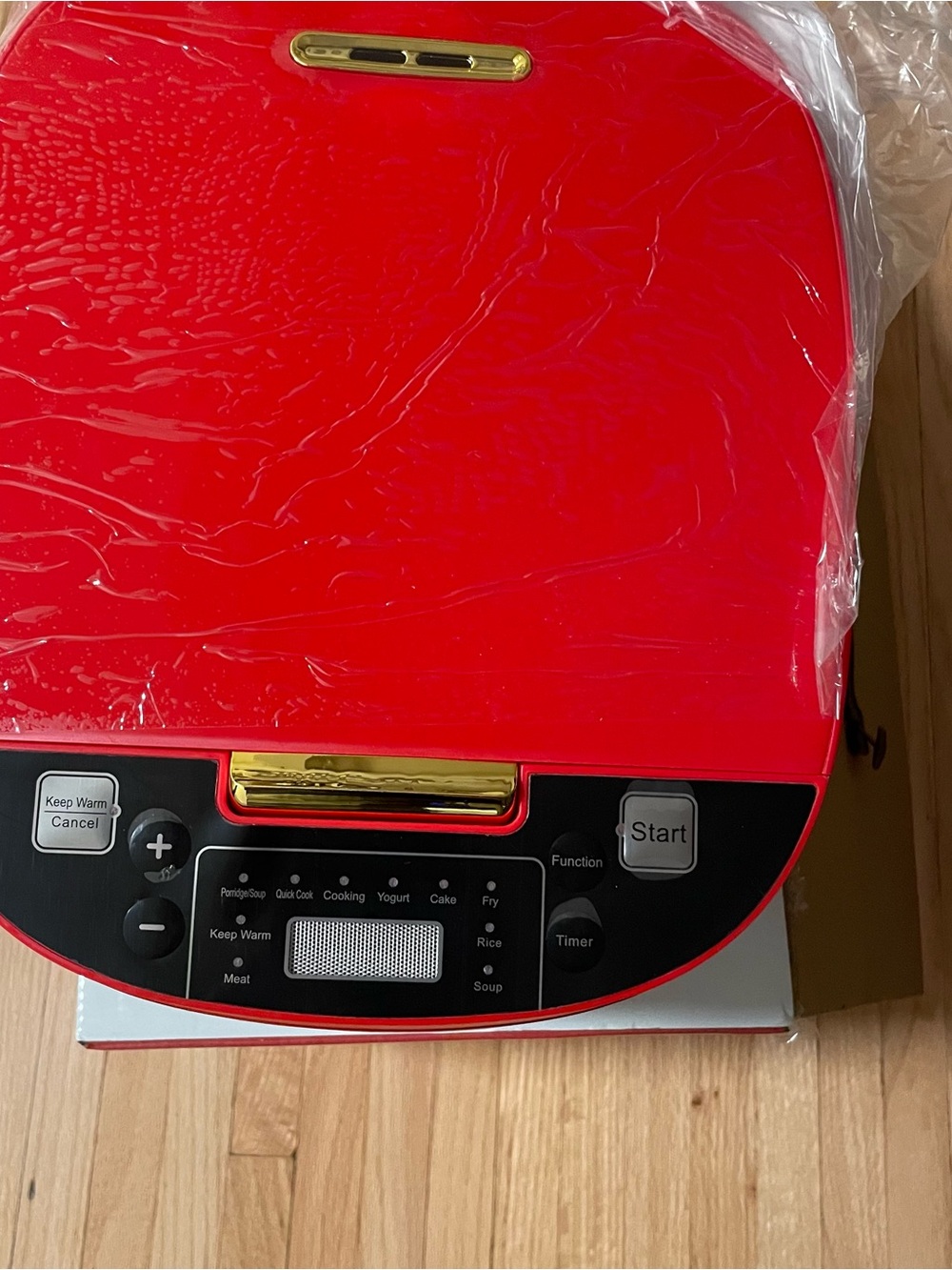 Red Automatic Rice Cooker & Dumpling Press Set - Picture 4 of 10